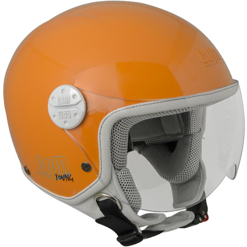 Casco Demi-Jet per Bambini Visiera Sagomata CGM Havana 205A Arancione 
