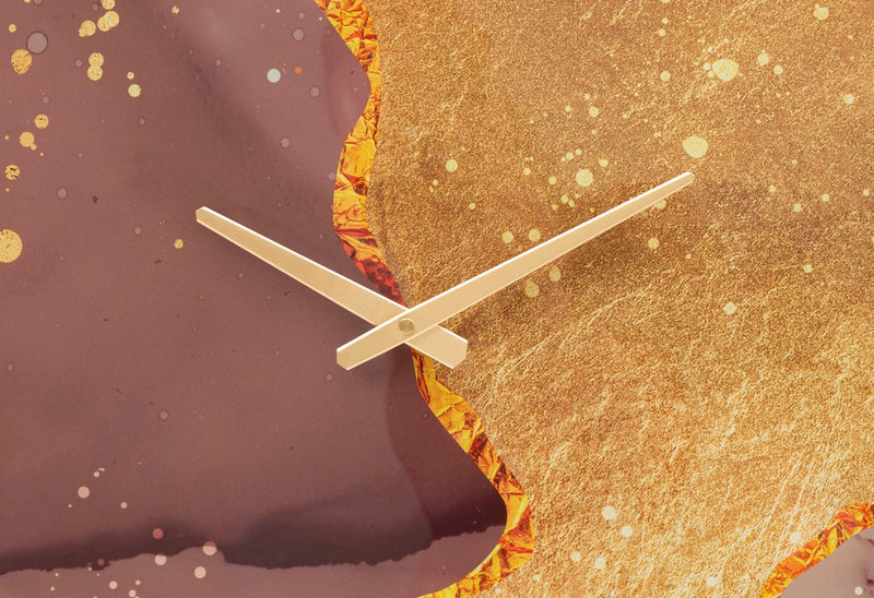 Orologio da Parete Glody 5x60x5 cm in Vetro MDF e Metallo Multicolor