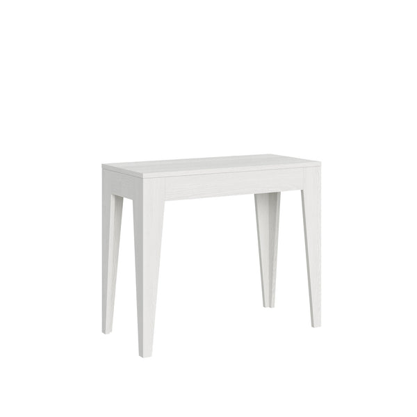 Consolle Allungabile 90-302x42x77 cm in Nobilitato Bianco sconto