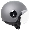 Casco Demi-Jet per Scooter Visiera Sagomata SKA-P 1 WH Wolli Grigio Opaco XS - (53-54 cm)