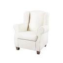 Poltrona Bergere 87x77x99 cm in Similpelle bianca