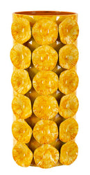 Vaso Drop 16x15x33 cm in Ferro Giallo      