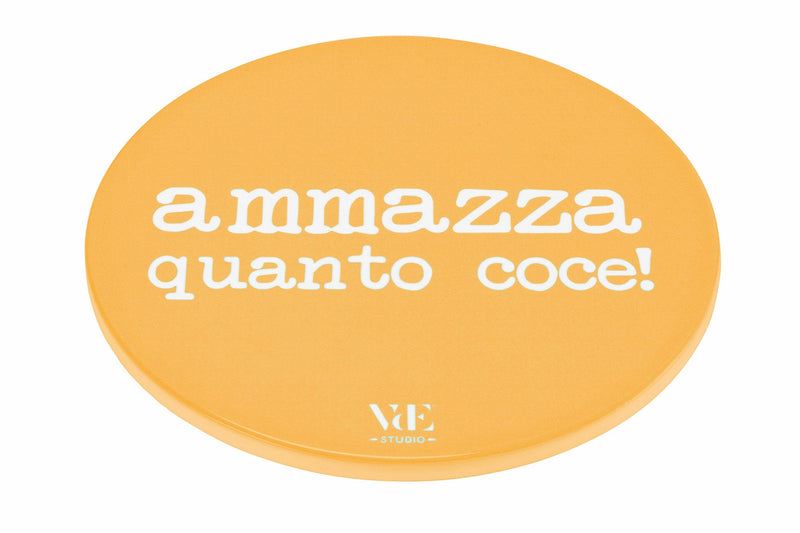 Sottopentola Tondo in Ceramica Fondo in Sughero 16 cm VdE Tivoli 1996 Spqr