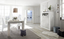 Mobile Buffet 2 Ante 110x42x144 cm in Legno TFT Lipari Bianco e Pino