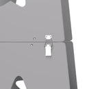 Scala Montessori Convertibile  60x44.5x86 cm in Set Tavolo e Sedie con Barra di Sicurezza in Legno Grigio      