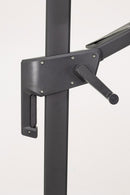 Ombrello a Braccio da Giardino 8 Stecche 300x300x235h cm Telo in Poliestere Siviglia Antracite e Grigio
