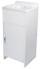 Mobile Lavatoio in PVC 42x35x82,5 cm 1 Anta Clear Bianco