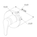 Rubinetto Miscelatore Monocomando Doccia ad Incasso in Ottone Mariani Epic Cromato