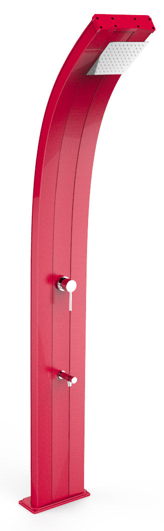 Doccia Solare da Esterno Giardino 40L Miscelatore e Lavapiedi Arkema Dada Cherry online