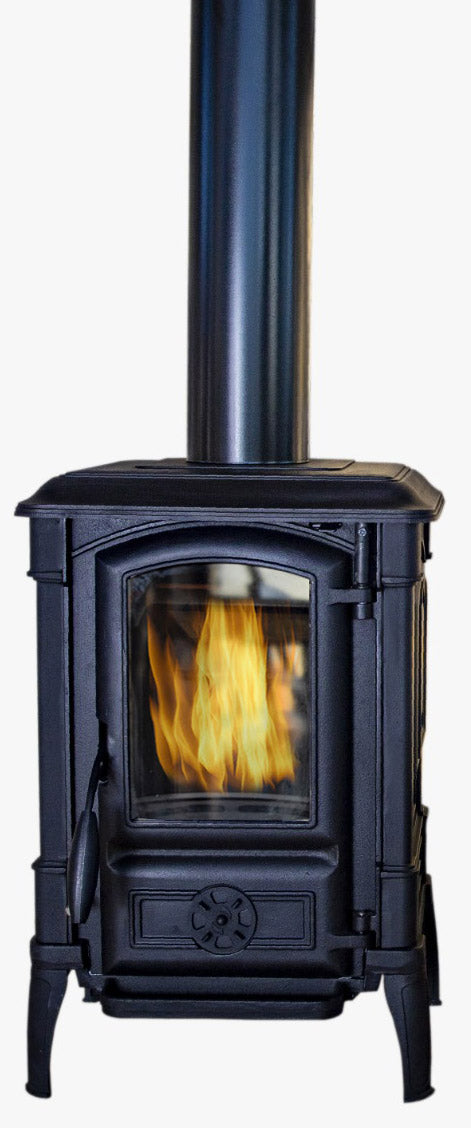 Stufa a Legna in Ghisa 6,5 kW 48x43,5x72,8 cm Arina Nera