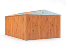 Casetta Box da Giardino in Lamiera di Acciaio Porta Utensili 327x459x217 cm Enaudi Legno