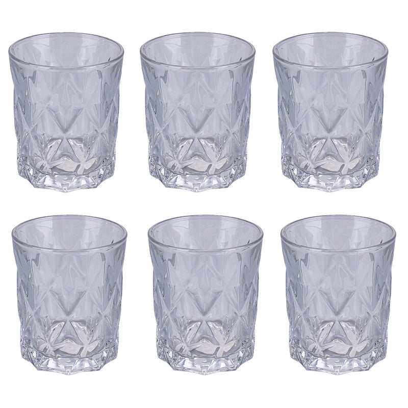 Set 6 Bicchieri Acqua Glace Elegance in Vetro VdE Tivoli 1996 Trasparente