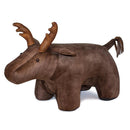 Sgabello Pouf Poggiapiedi per Bambini 72x36x34-53 cm Cervo Big Marrone Divina Home