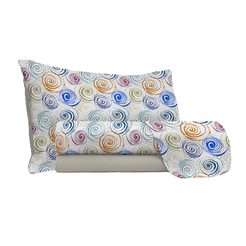 Set Lenzuola con Stampa Sopra Sotto e Federe Spirlas Varie Misure