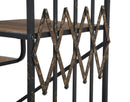 Liberia Elevator Big 122x38x141 cm in Ferro e Legno di Abete Nero e Marrone