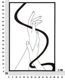 Pannello da Muro Hands 60x1x90 cm in Ferro 