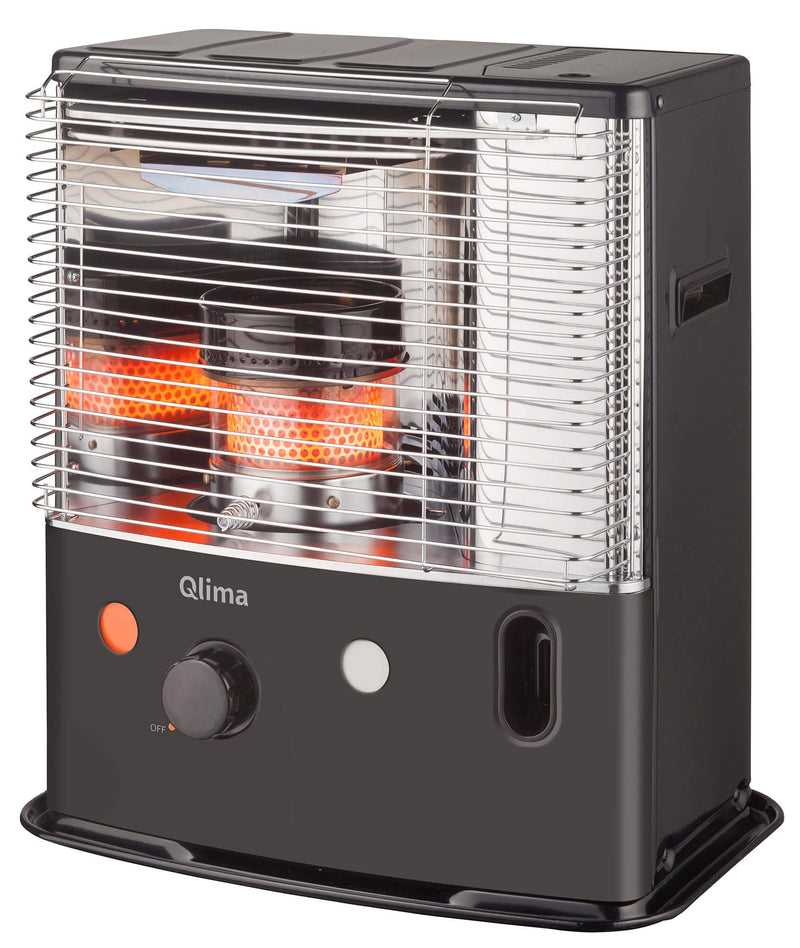 Stufa a Combustibile Liquido Portatile Qlima R4224TC Nera