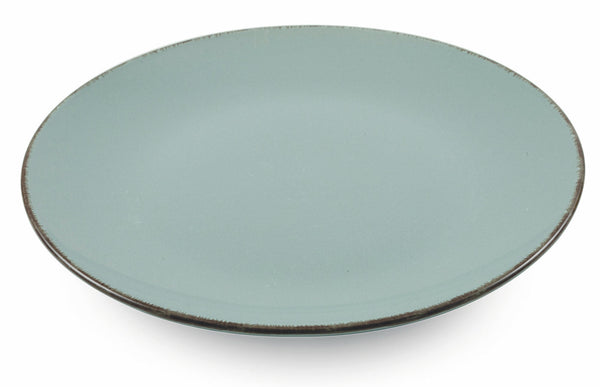 online Set 6 Speiseteller aus Steinzeug Ø27x3,5 cm Villa d'Este Home Tivoli Baita Grau glasiert