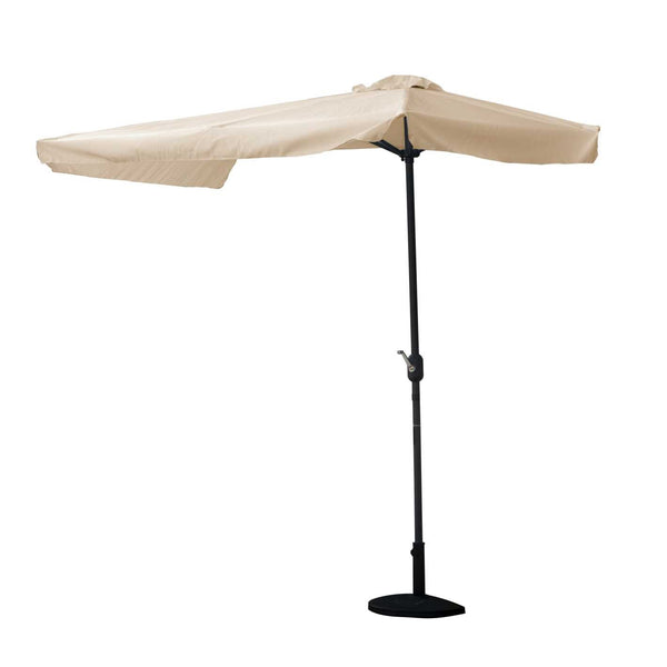 Mezzo Ombrellone da Giardino 2,3x1,3 m in Alluminio Elmira Sabbia acquista