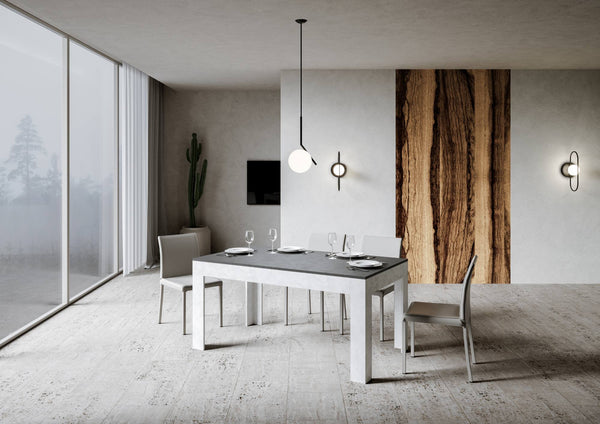 Tavolo Allungabile 160-220x90x77 cm Bibi Mix Antracite Spatolato prezzo