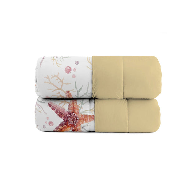 Trapunta Invernale Stampata in Microfibra 200gr Double Face Starfish Varie Misure acquista