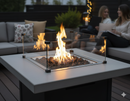 Bruciatore a Gas GPL da Incasso Effetto Camino 46x46x20 cm 9,7 kW in Acciaio Italkero Square
