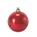 Set 20 Palle di Natale Ø6 cm in Plastica Rosso/Oro