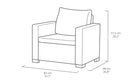 Set 2 Poltrone da Giardino 83x68x71,5 cm in Resina Keter California Cappuccino
