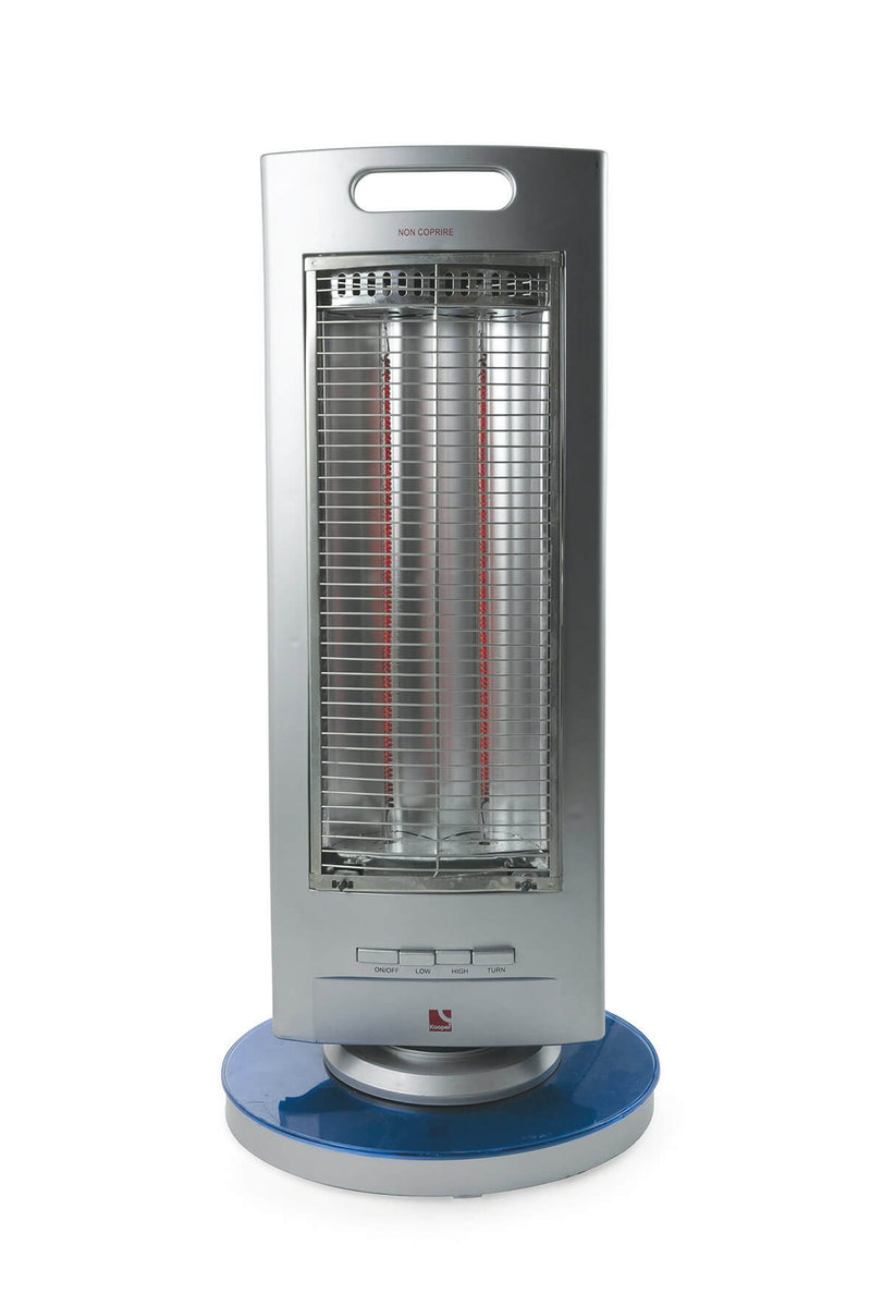 Stufa al Carbonio 1200W 2 Elementi Kooper Marrakech Silver