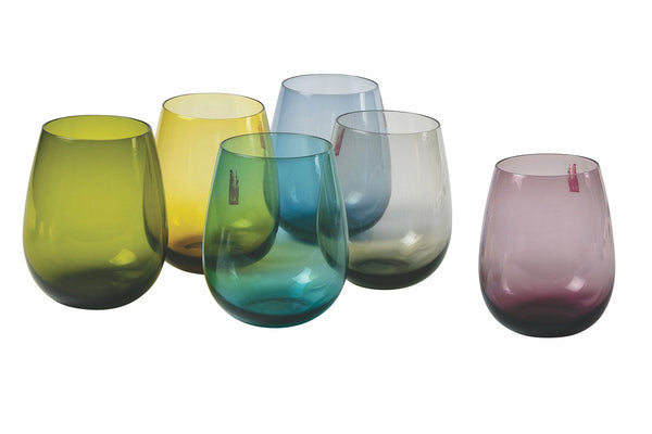 sconto Set mit 6 Wassergläsern aus Glas 428 ml Villa d'Este Home Tivoli Happy Hour