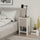 Comodino 1 Anta 30x30x55 cm in MDF Ema Bianco Tortora