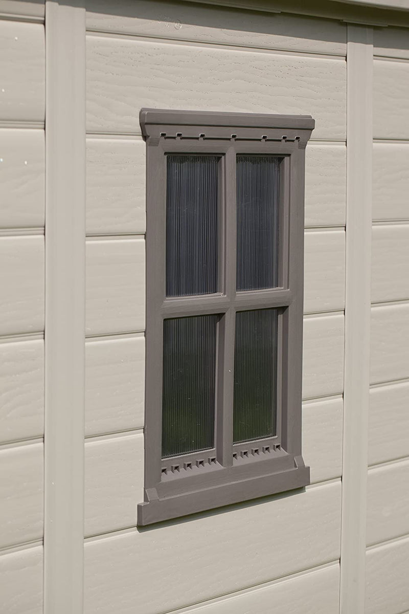 Casetta da Giardino Porta Attrezzi 256,5x182x243 cmin Resina Keter Factor 8x6 Beige