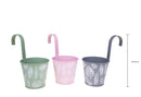 Set 4 Contenitori Decorativo da Appendere 14 H24 cm 