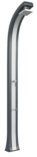 Doccia da Giardino Miscelatore e Lavapiedi Arkema Spring Plus Fascia Inox Antracite
