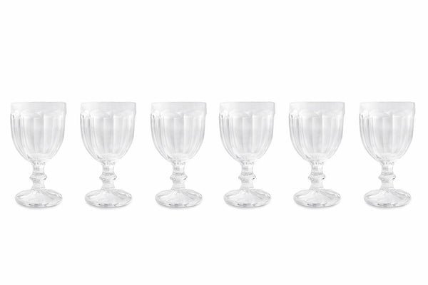 sconto Set 6 Kelche Ø9x16 cm in transparentem Villa d'Este Home Tivoli Schlossglas