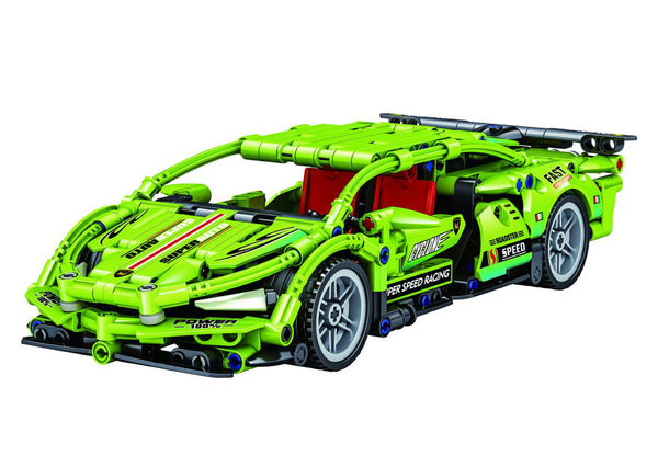 Costruzione Super Car 499 Pezzi Verde con Retroricarica online
