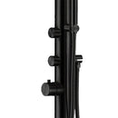 Doccia da Giardino 221x18x56 cm con Doccetta Sined Budoni Nero satinato