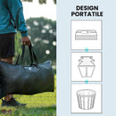 Vasca di Ghiaccio Ø78x71 cm Capienza da 280L per Sportivi con Copertura e Pompa Isolamento a 3 Strati Nero      
