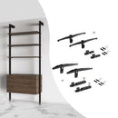 Kit Supporti per Mensole in Legno e Alluminio Emuca Zero Nero