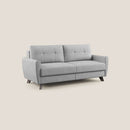 Divano Letto 3 Posti 188x97x96 cm in Tessuto Grigio Chiaro