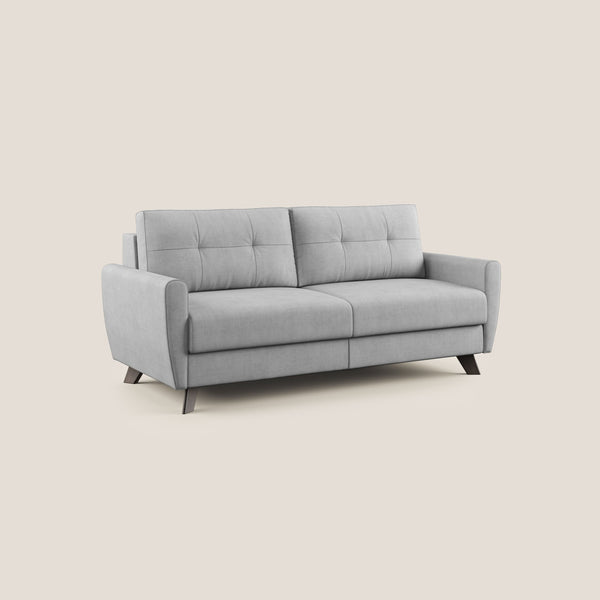 prezzo Divano Letto 3 Posti 188x97x96 cm in Tessuto Grigio Chiaro