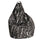 Avalli Black Big City Pouf Sitzsack-Sessel aus Polyester