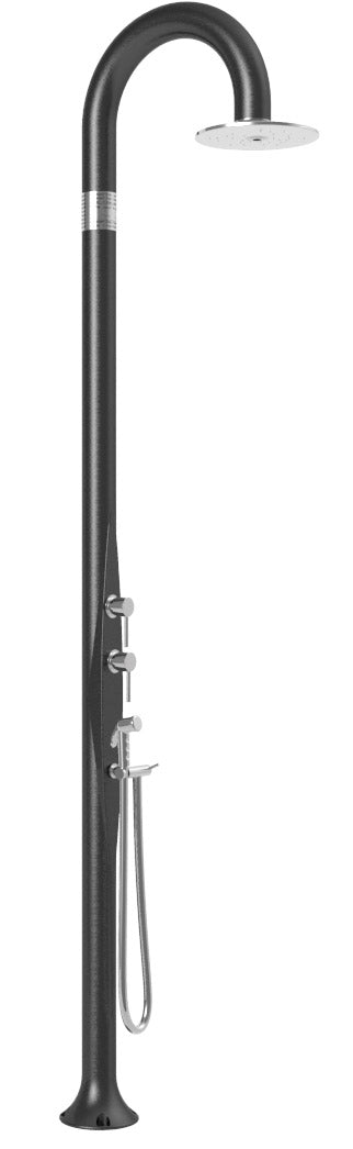 acquista Doccia da Esterno Giardino Miscelatore Deviatore e Doccetta Mobile Arkema Funny Yin Top Line Perla
