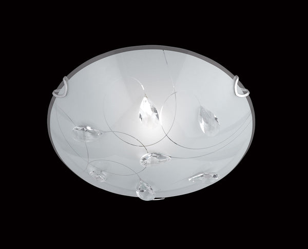 Plafoniera da Interno Attacco E27 in Metallo Cromo prezzo