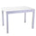Tavolo Allungabile da Giardino 125/250x75xh75 cm in Alluminio Cleveland Bianco