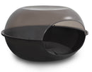 Cuccia per Cani e Gatti 57x48x31 cm in Polipropilene Nero Trasparente