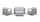 Set Salotto da Giardino 4 Pezzi Divano Poltrone e Tavolino Contenitore Keter Scandi Linea Effetto Juta Grigio Chiaro e Grigio Scuro