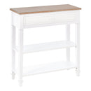 Tavolo Consolle per Ingresso 75,6x27,5x80,5 cm  Bianco