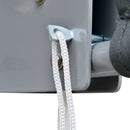 Tenda Parasole Frangivista Richiudibile 140x10x140 cm in Alluminio e Poliestere Grigio