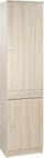 Kleiderschrank 2 Türen 1 Schublade 46x183x34 cm Ulme hell